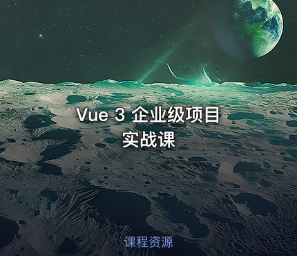Vue 3 企业级项目实战课
