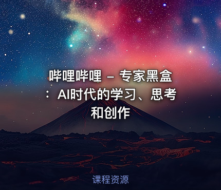哔哩哔哩 - 专家黑盒：AI时代的学习、思考和创作
