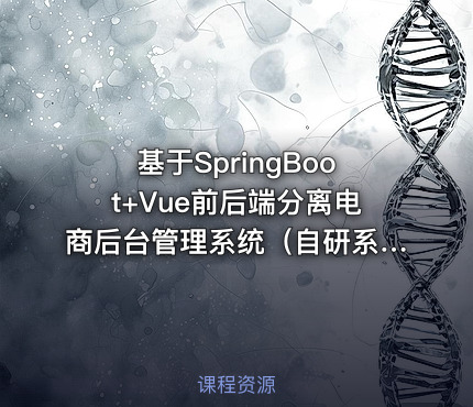 基于SpringBoot+Vue前后端分离电商后台管理系统（自研系统软件和代码及部署文档）