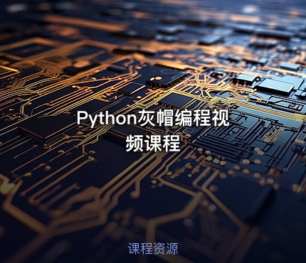 Python灰帽编程视频课程