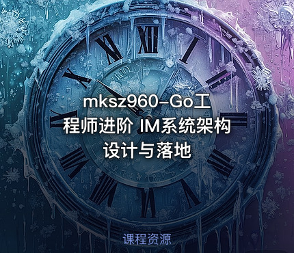 mksz960-Go工程师进阶 IM系统架构设计与落地