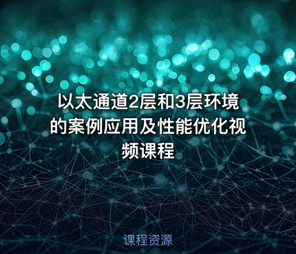 以太通道2层和3层环境的案例应用及性能优化视频课程