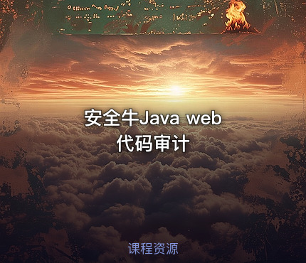 安全牛Java web代码审计