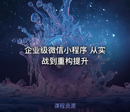 企业级微信小程序   从实战到重构提升