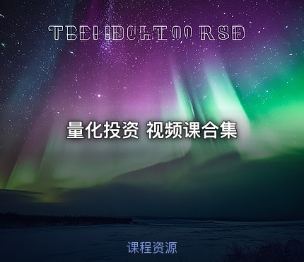 量化投资 视频课合集