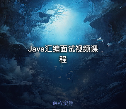Java汇编面试视频课程