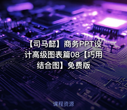 【司马懿】商务PPT设计高级图表篇08【巧用结合图】免费版