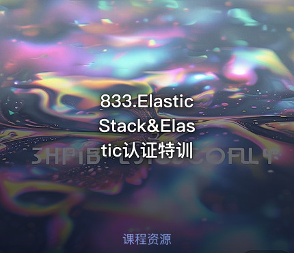 833.Elastic Stack&Elastic认证特训