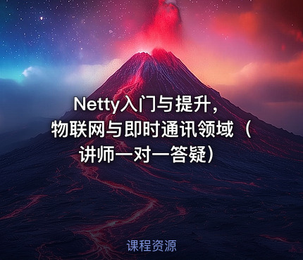 Netty入门与提升，物联网与即时通讯领域（讲师一对一答疑）