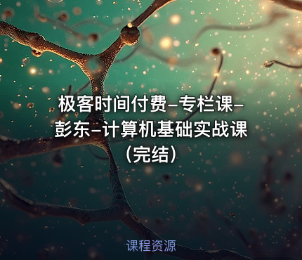 极客时间付费-专栏课-彭东-计算机基础实战课（完结）