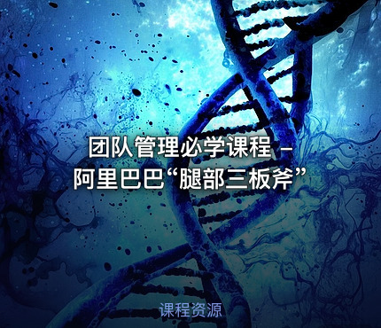 团队管理必学课程 - 阿里巴巴“腿部三板斧”