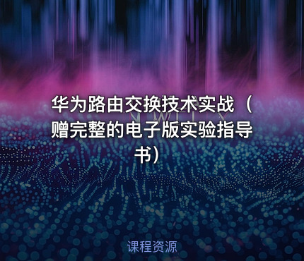 华为路由交换技术实战（赠完整的电子版实验指导书）