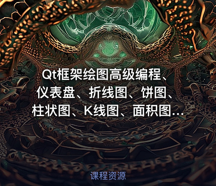 Qt框架绘图高级编程、仪表盘、折线图、饼图、柱状图、K线图、面积图、QWT库