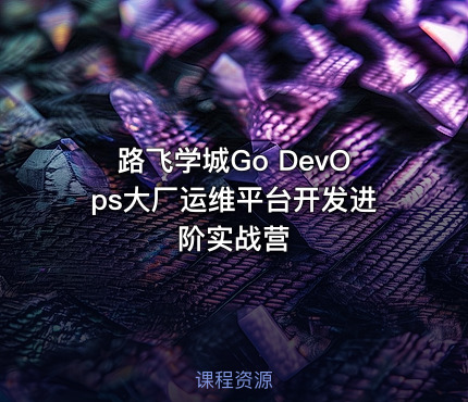 路飞学城Go DevOps大厂运维平台开发进阶实战营