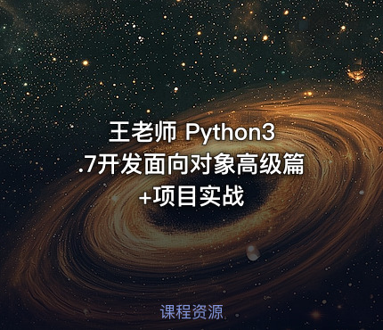 王老师 Python3.7开发面向对象高级篇+项目实战