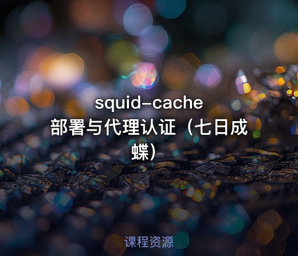 squid-cache部署与代理认证（七日成蝶）