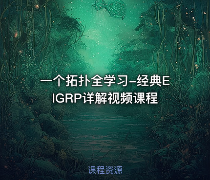 一个拓扑全学习-经典EIGRP详解视频课程