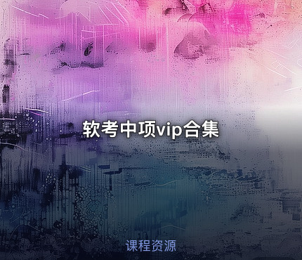软考中项vip合集