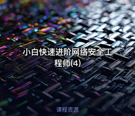 小白快速进阶网络安全工程师(4)