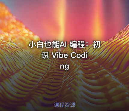小白也能AI 编程:初识 Vibe Coding