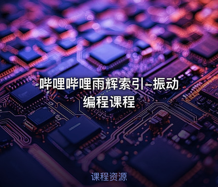 哔哩哔哩雨辉索引-振动编程课程