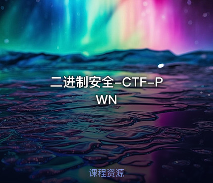 二进制安全-CTF-PWN