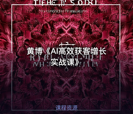 黄博《AI高效获客增长实战课》