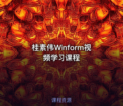 桂素伟Winform视频学习课程