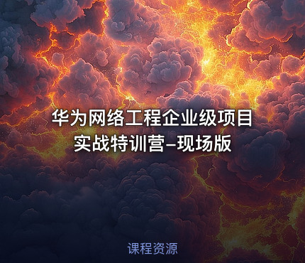 华为网络工程企业级项目实战特训营-现场版
