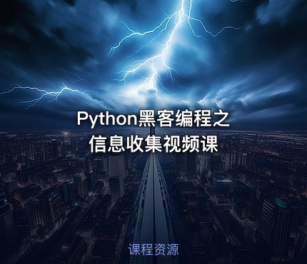 Python黑客编程之信息收集视频课