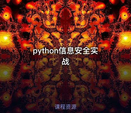 python信息安全实战