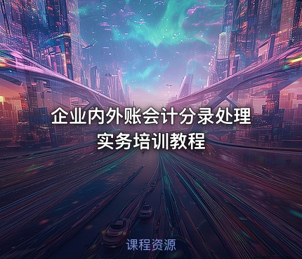 企业内外账会计分录处理实务培训教程