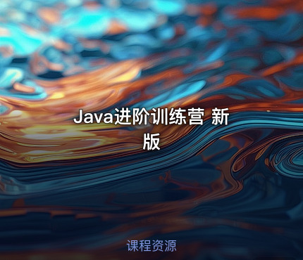 Java进阶训练营 新版