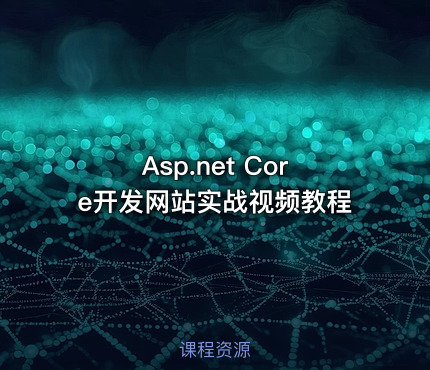 Asp.net Core开发网站实战视频教程