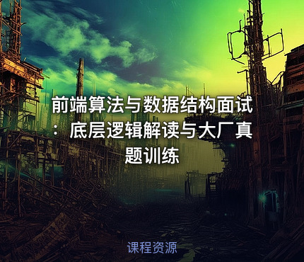 前端算法与数据结构面试：底层逻辑解读与大厂真题训练