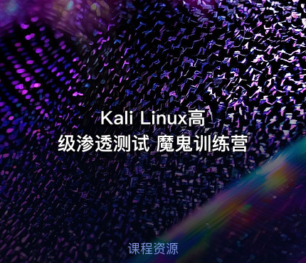 Kali Linux高级渗透测试 魔鬼训练营