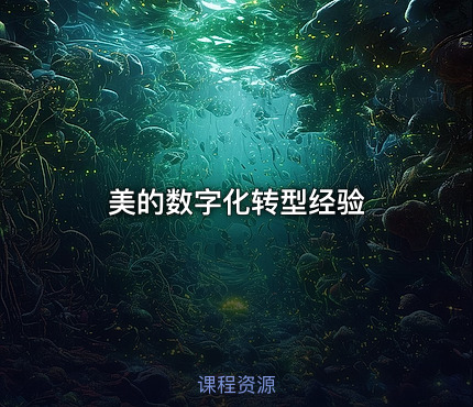 美的数字化转型经验