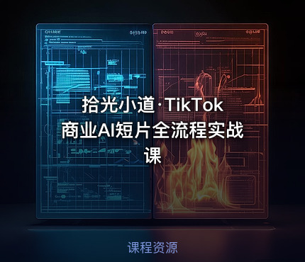 拾光小道·TikTok商业AI短片全流程实战课