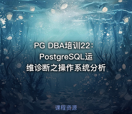 PG DBA培训22：PostgreSQL运维诊断之操作系统分析