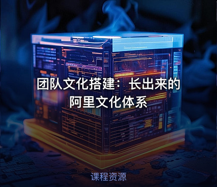 团队文化搭建：长出来的阿里文化体系