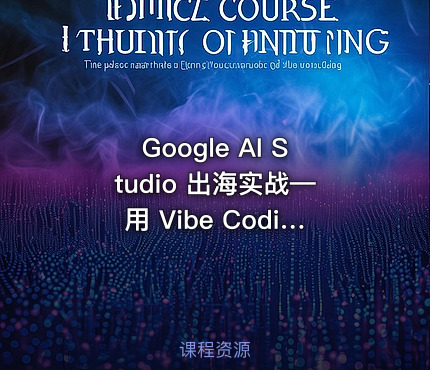 Google AI Studio 出海实战—用 Vibe Coding 极速落地 AI 应用