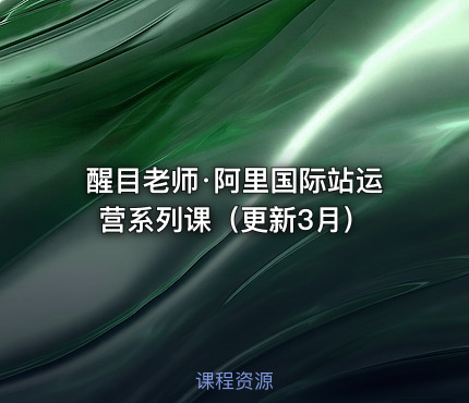 醒目老师·阿里国际站运营系列课（更新3月）