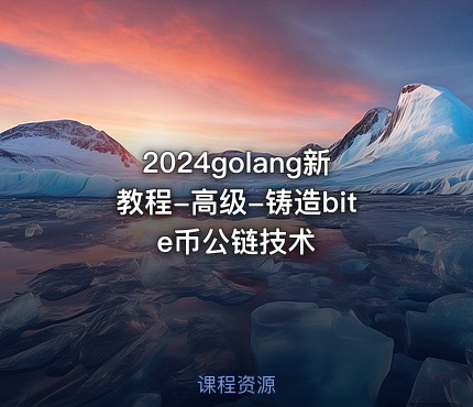 2024golang新教程-高级-铸造bite币公链技术