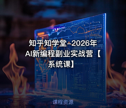 知乎知学堂-2026年AI新编程副业实战营【系统课】