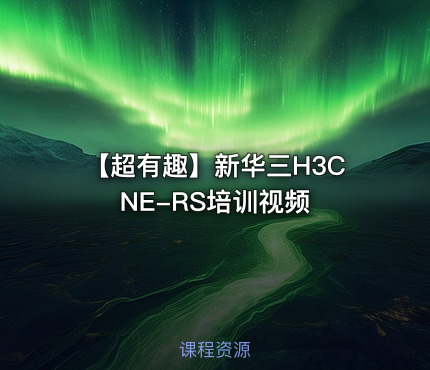 【超有趣】新华三H3CNE-RS培训视频