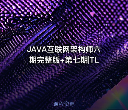 JAVA互联网架构师六期完整版+第七期|TL