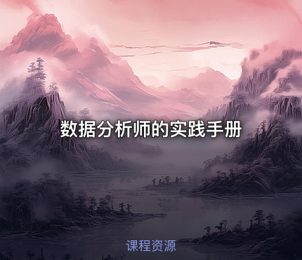数据分析师的实践手册