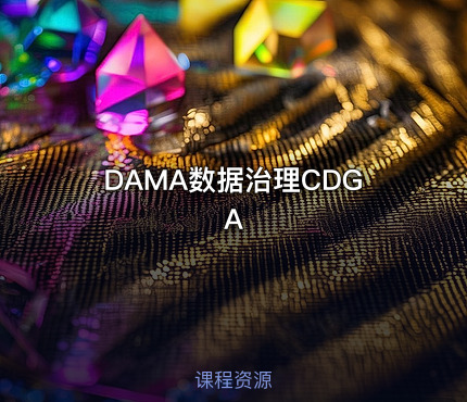 DAMA数据治理CDGA