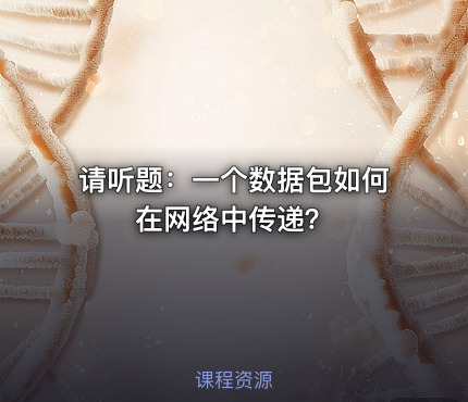 请听题：一个数据包如何在网络中传递？
