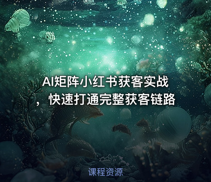 AI矩阵小红书获客实战，快速打通完整获客链路